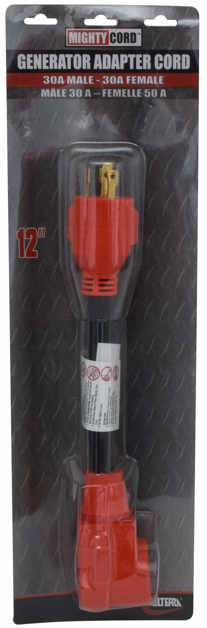Valterra Power Cord Adapter, 12 in Length - A10-G30330VP