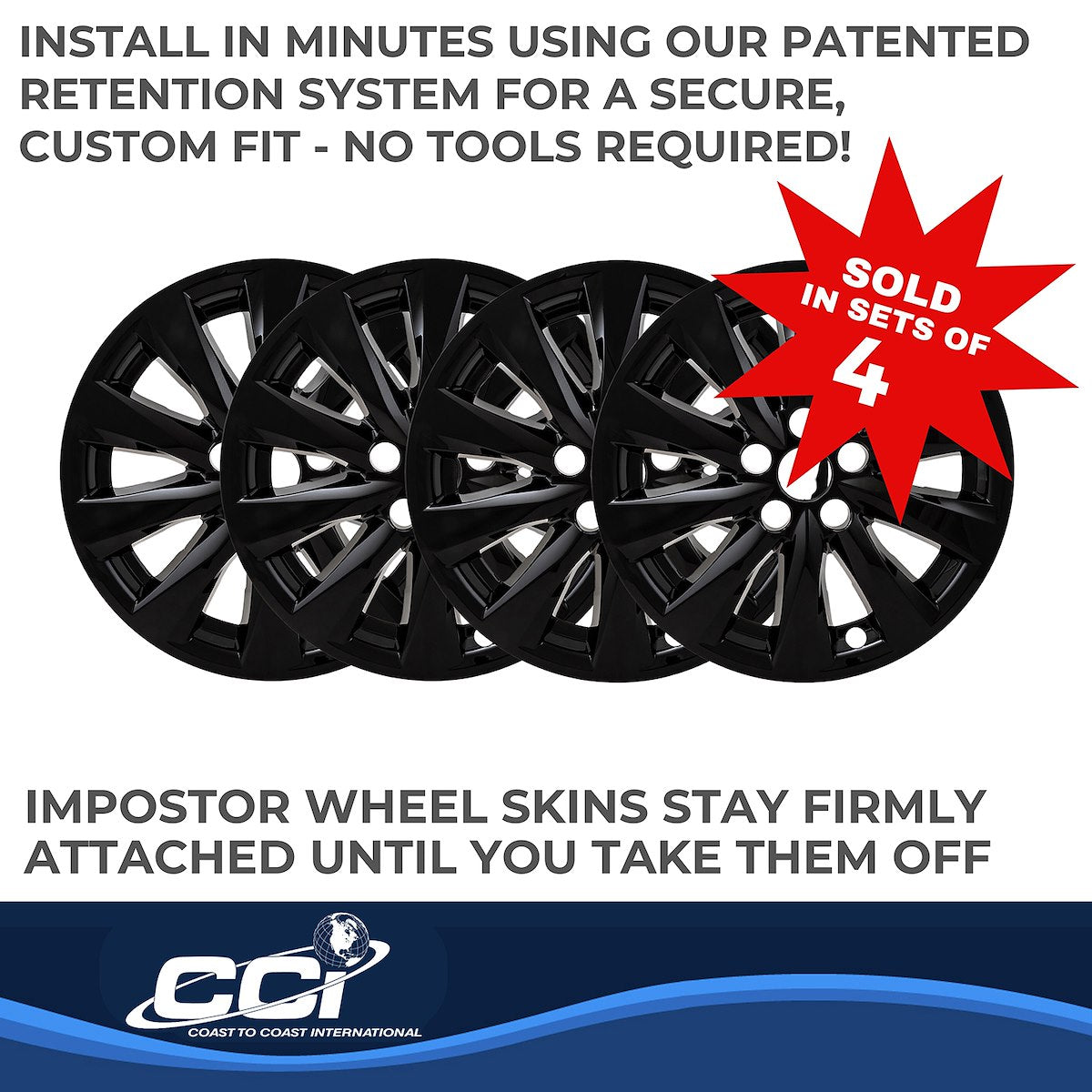 Coast2Coast Wheel Skins & Styled Wheel Covers IMP448BLK product image 5