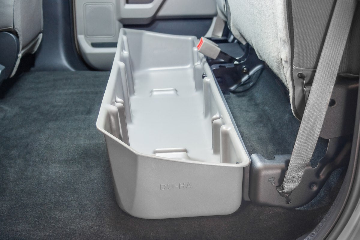 Du-Ha Under Seat Storage Unit, 2 Compartments, 13-1/4 in Length x 55 in Width x 9 in Height, Black - 20110