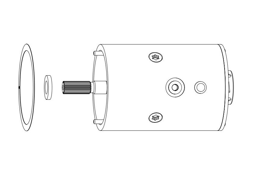 Warn Winch Motor, For Warn Series G2 Electric Winches, 12 V - 104561