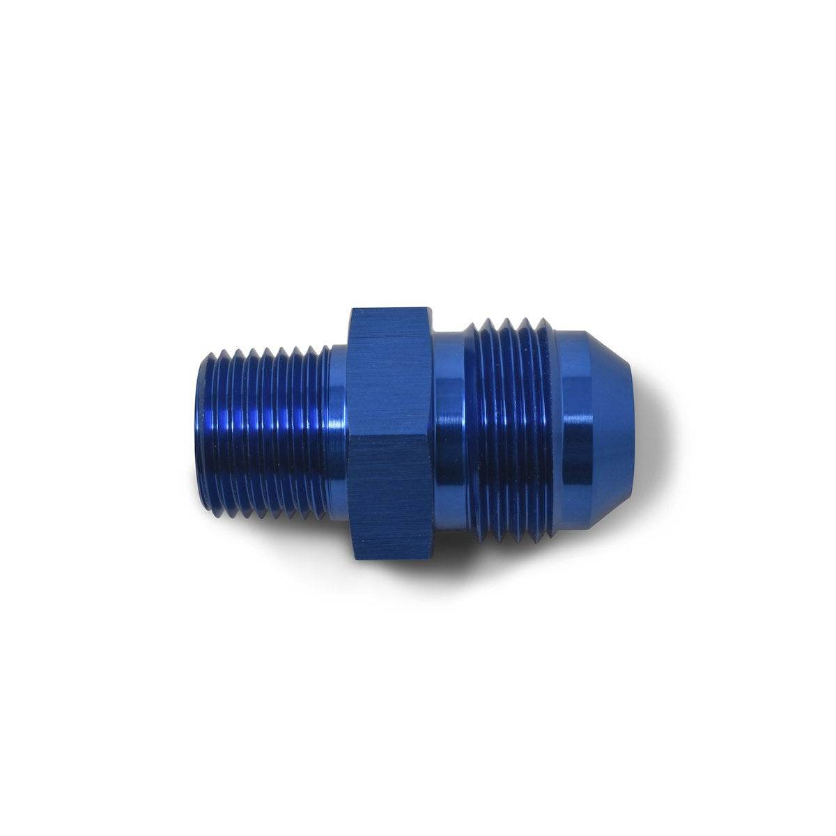 Russell Automotive Adapter Fitting, -6 AN To 1/4 in NPT, Blue, Aluminum - 660440