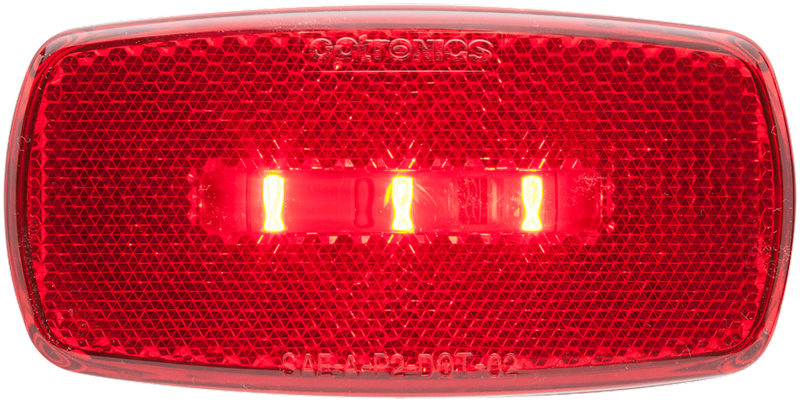 Optronics Clearance Light, MCL32 SERIES, LED, 4 in Length x 2 in Width x 1 in Depth - MCL32RBBP