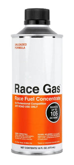 Race Gas Fuel Additive, 16 oz Bottle, Used To Boost Octane Ranging 100 To 105/For 87 To 93 Octane Gas - 100016