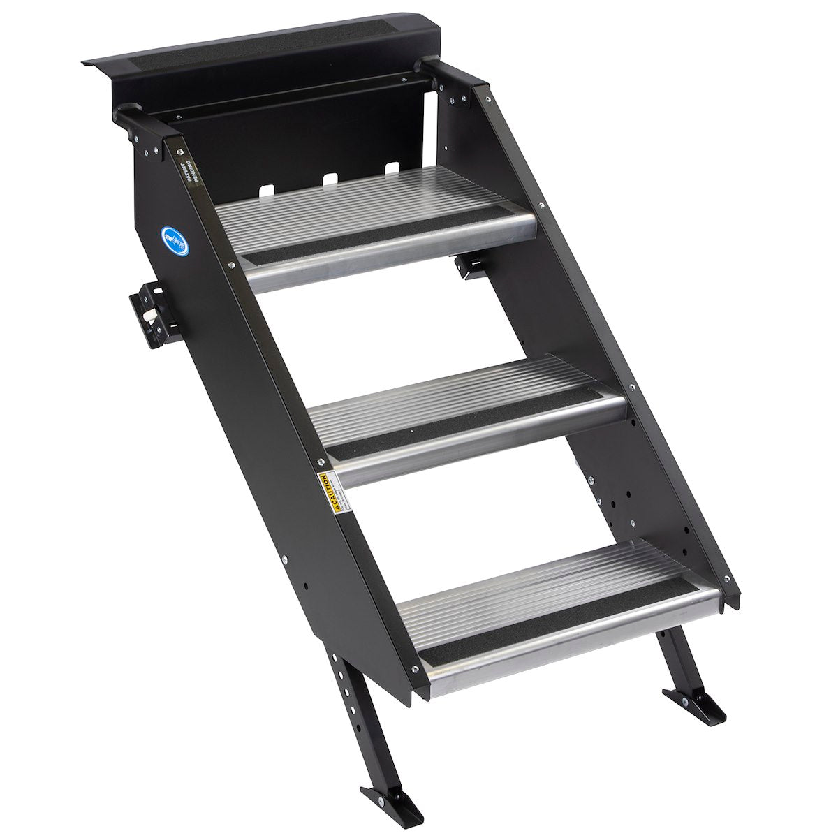 MOR/ryde Entry Step, Gen 2, 3 Manual Folding Steps, Threshold Height Of 34 in To 36 in - STP-203
