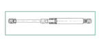 JR Products Multi Purpose Lift Support, 11.41 in Compressed Length, 20 in Extended Length, 80 lb Lifting Capacity - GSNI-2300-80