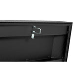 Weather Guard Tool Box, Textured Matte Black, Aluminum, 27-1/2 in Length x 72 in Width x 18-1/2 in Height - 117-52-04
