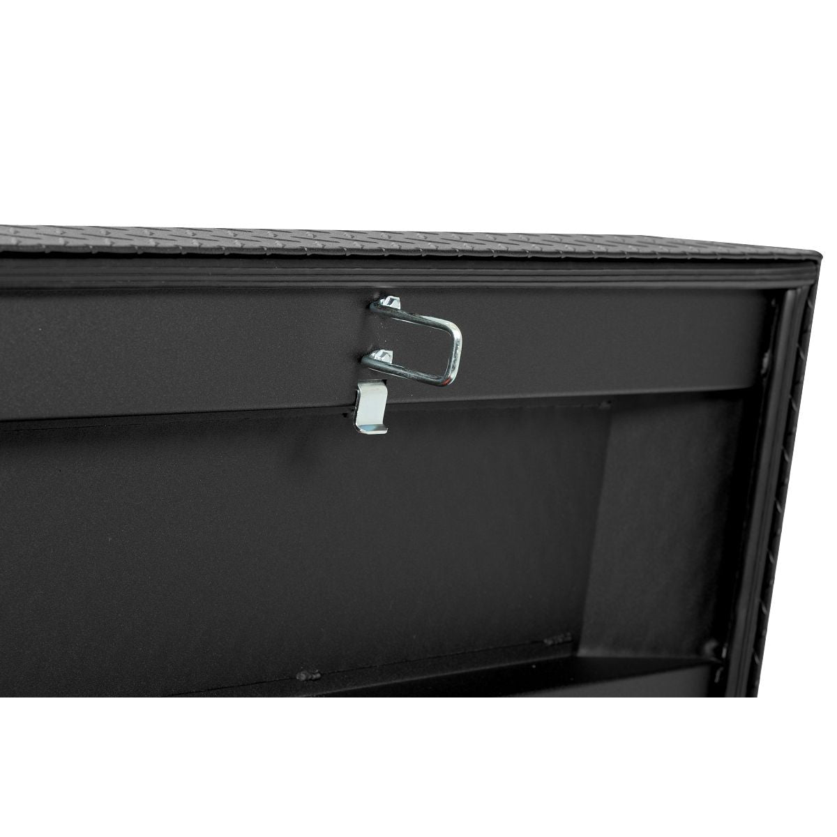 Weather Guard Tool Box, Textured Matte Black, Aluminum, 27-1/2 in Length x 72 in Width x 18-1/2 in Height - 117-52-04