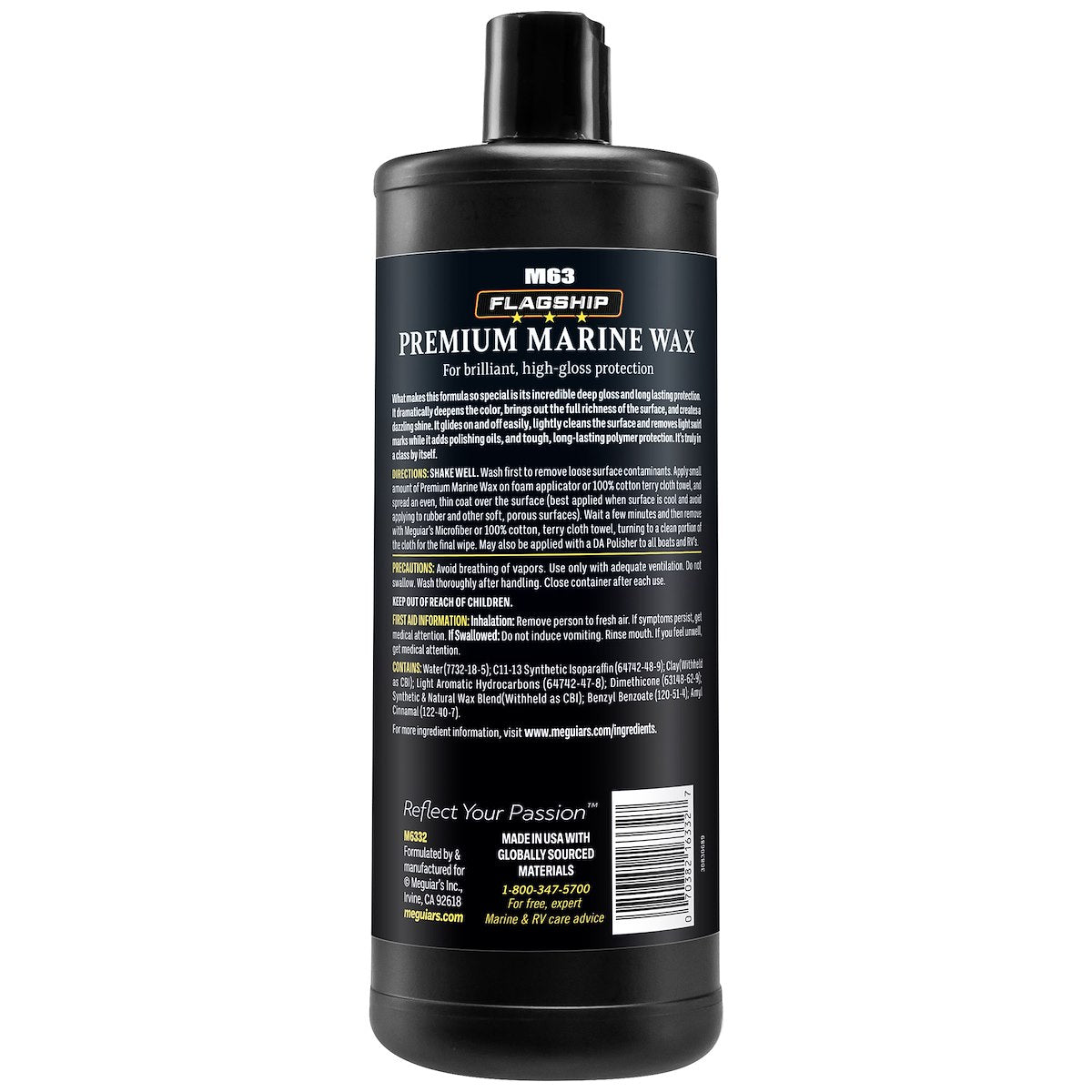 Meguiars Marine Wax, 32 oz Bottle - M6332
