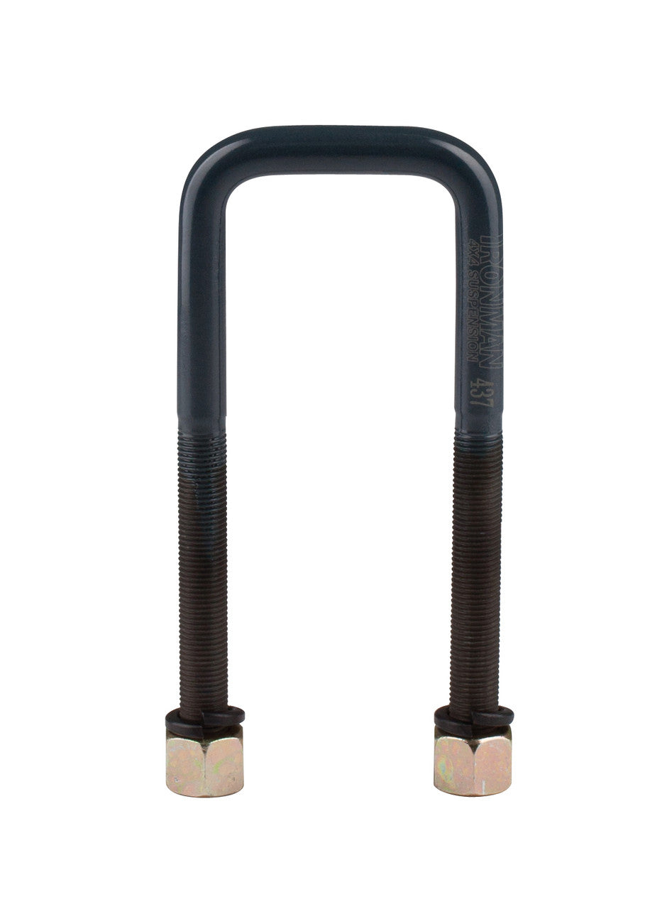 Ironman 4x4 Leaf Spring Axle U Bolt Kit, 200 Millimeter Length, 62 Millimeter Inside Diameter, Metric 14 x 1.5 x 70 Thread, Set Of 2 - 678UBK