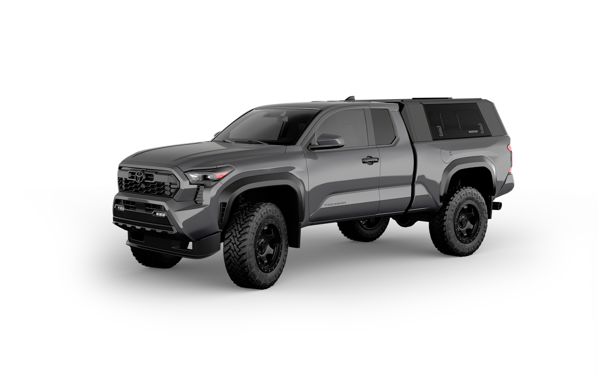 SmartCap Truck Cap, Holds Up To 330 lb When Moving And 770 lb When Parked, Matte Black, Stainless Steel - EV1313-MB