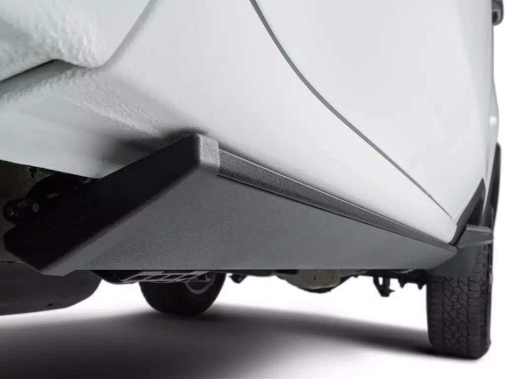 AMP Research Running Board, Textured Powder Coated, Black, Die Cast Aluminum - 76252-01A