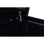 Weather Guard Tool Box, Gloss Black, Aluminum, 27-1/2 in Length x 72 in Width x 18-1/2 in Height - 117-5-04
