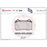 Brembo Brake Pads P11024 product image 4
