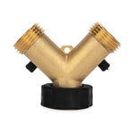 Camco Fresh Water Fill Hose Shut Off Valve, Brass, Complies With CA and VT Regulations For Brass Content - 20123