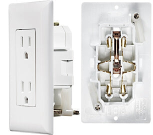 RV Designer Receptacle, 125 V AC, White - S811