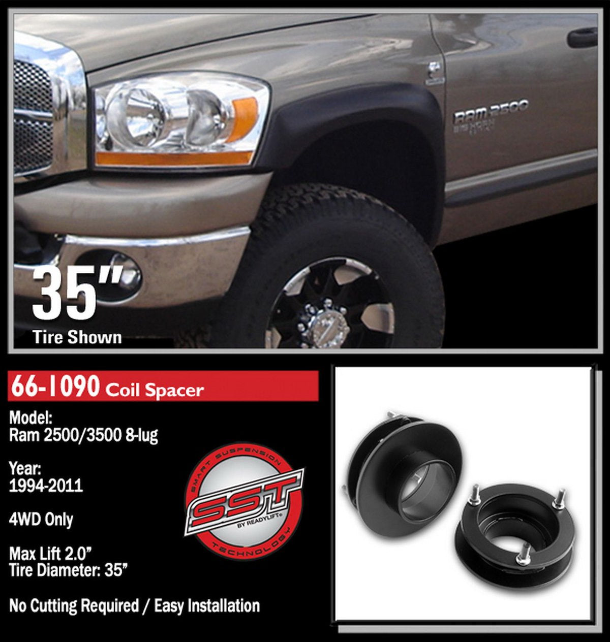 ReadyLift Suspension Leveling Kit 66-1090 product image 3