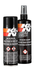 K&N Air Filter Cleaner Kit, 12 oz Bottle of Cleaner, 6-1/2 oz Spray Bottle of Oil - 99-5000