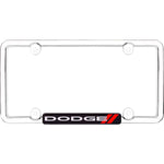 Cruiser License Plate Frame, Black And Red Dodge Logo - 11036