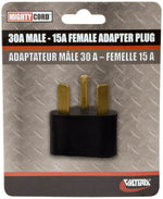 Valterra Power Cord Adapter, 30 amp Male To 15 amp Female, 30 amp - A10-3015AVP