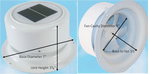 Ultra-Fab Products Sewer Vent, Solar Powered, White - 53-945001