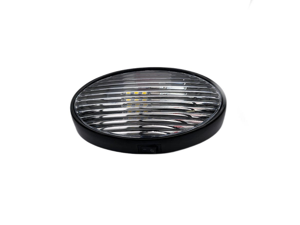 RV Designer Porch Light, LED Bulb, 12 V, 6-1/4 in Length x 3.4 in Width x 2 in Height - L860