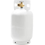 Flame King Propane Tank, 10 lb Capacity, 16.8 in Height x 9.1 in Diameter, 6.5 in Collar Diameter - YSN10LB