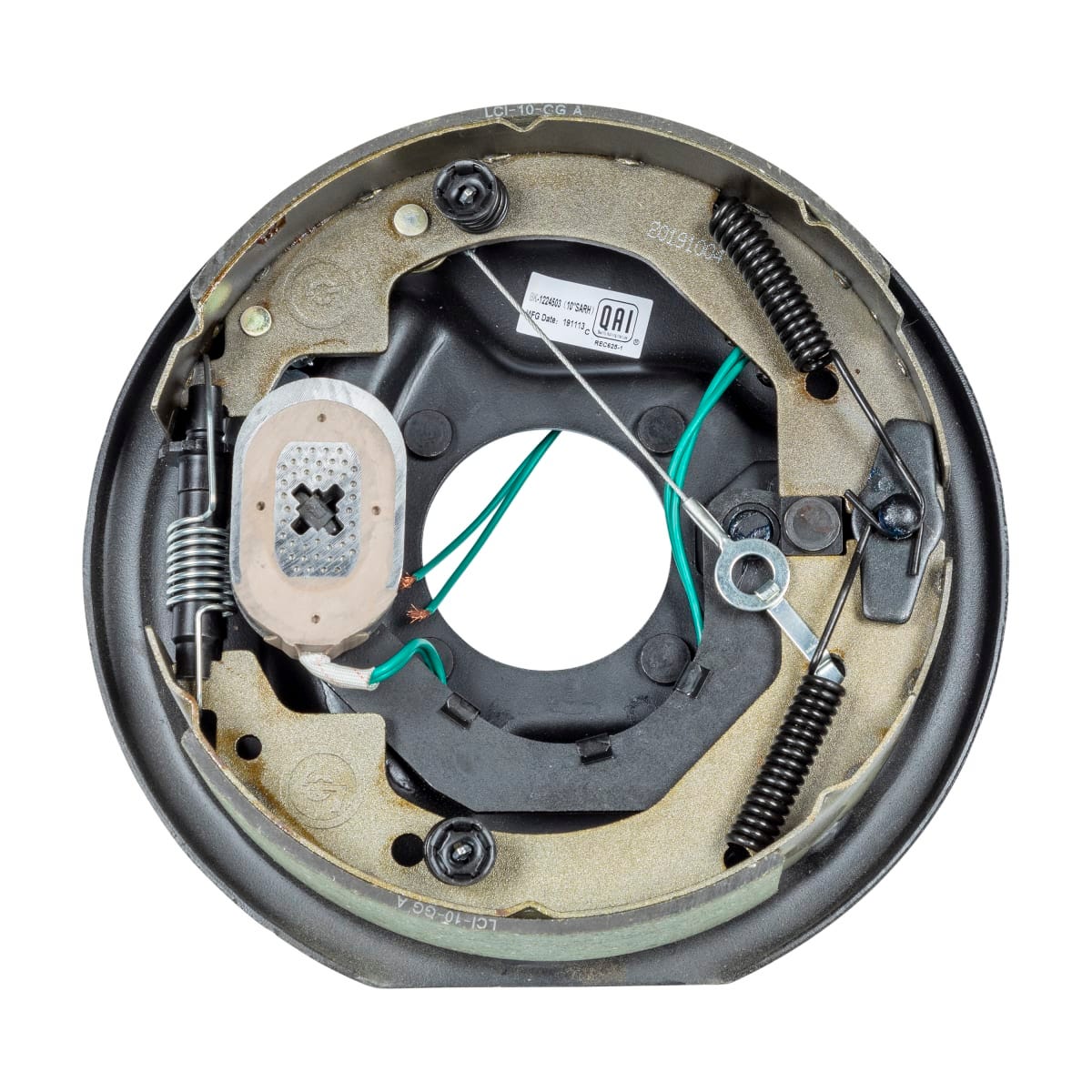 Lippert Trailer Brake Assembly, Replaces Lippert Assembly 10 in Diameter x 2-1/4 in Width, 3500 lb Axle Capacity - 296650
