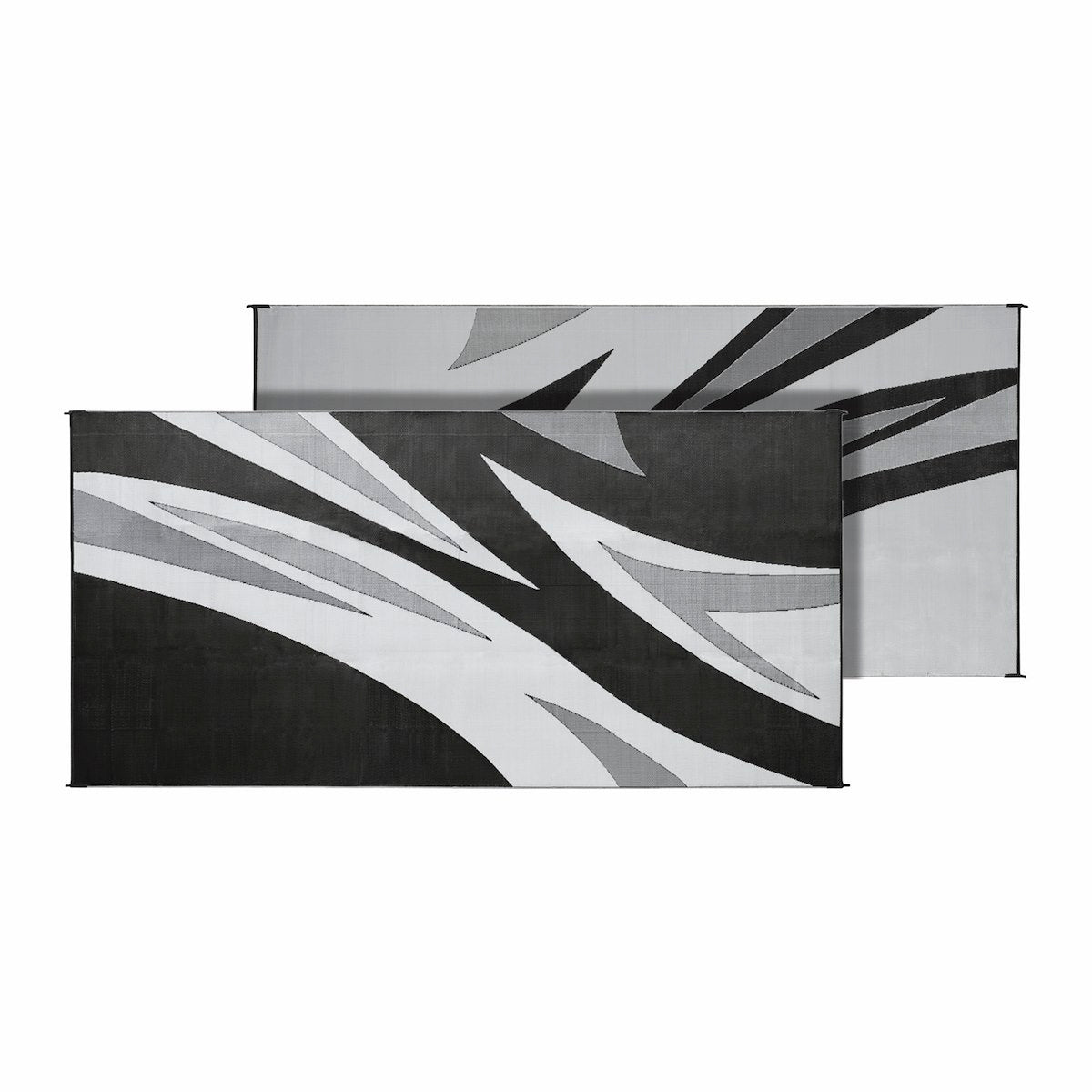 Faulkner Patio Mat, 16 ft Length x 8 ft Width, Black - 46258