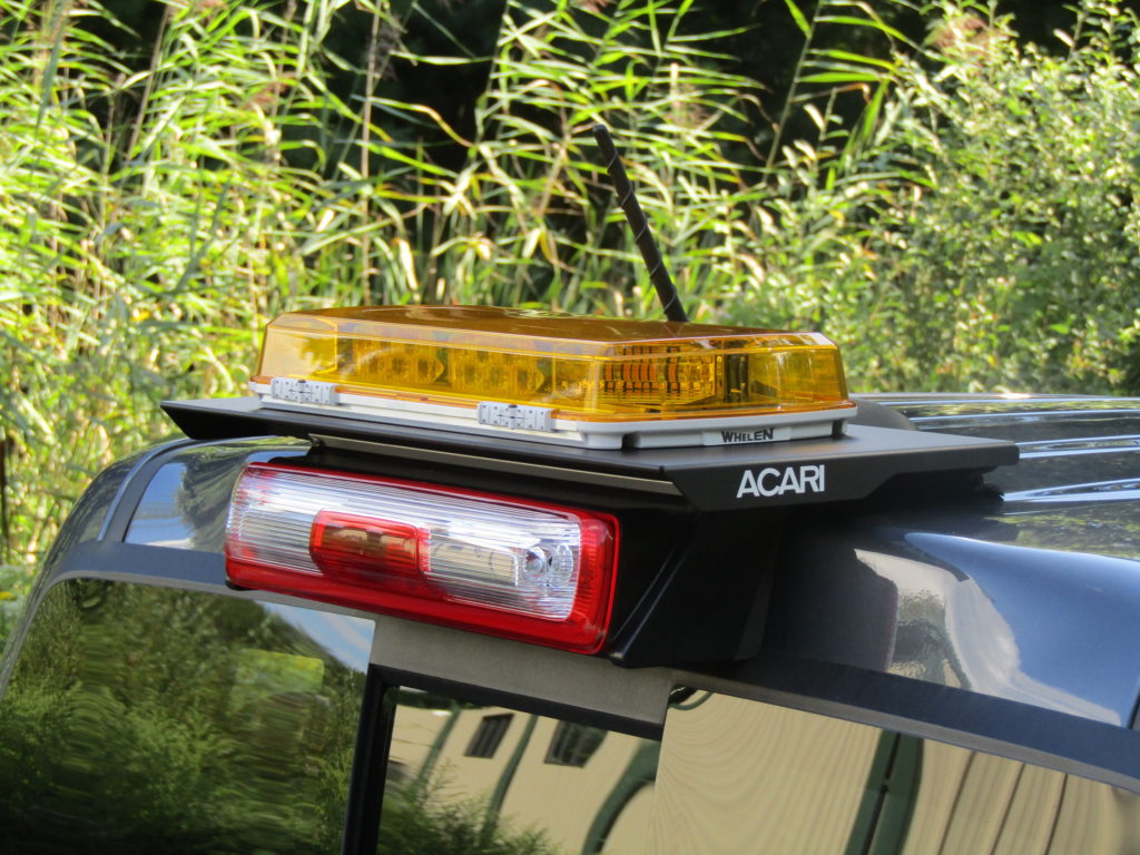 Acari Fleet Solutions Warning Light Mount, LP Series, Powder Coated Satin Black, Aluminum - RTM-101-LP-14KIT