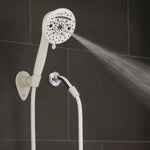 Oxygenics/ ETL Shower Head, Hand Held With 72 in Hose, With 10 Function Spray Settings, 5 in Outer Diameter - 51799