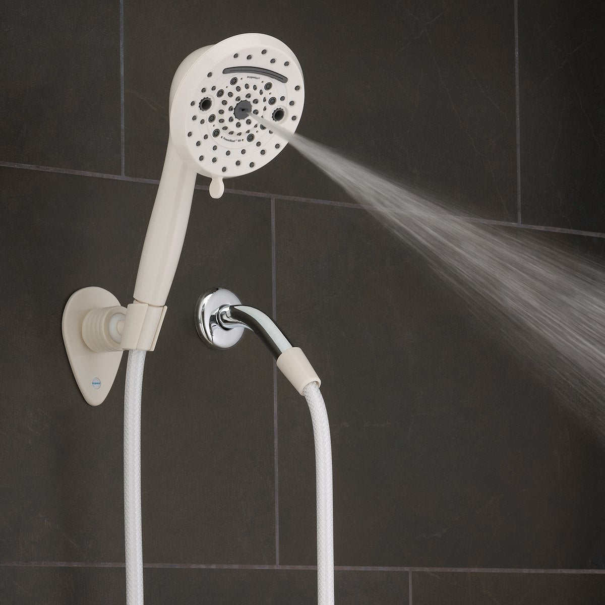Oxygenics/ ETL Shower Head, Hand Held With 72 in Hose, With 10 Function Spray Settings, 5 in Outer Diameter - 51799