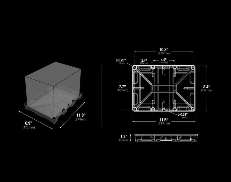 NOCO Battery Tray, For Use With Group 27 Batteries, 12-13/16 in Length x 6-15/16 in Width Inside Dimensions, Black - BT27