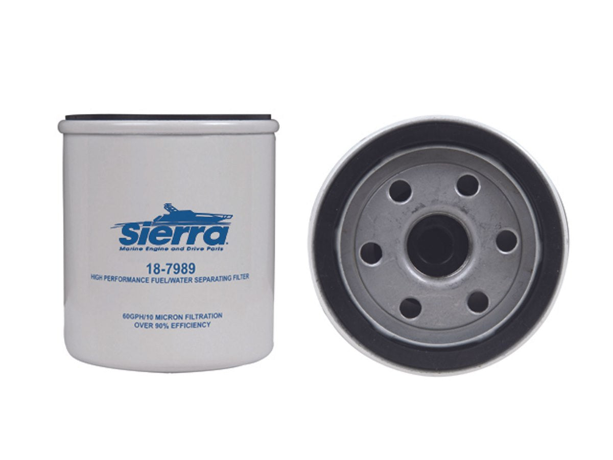 Sierra Marine Fuel Water Separator Filter, Marine Series, 10 Micron Element, 60 GPH - 18-7989