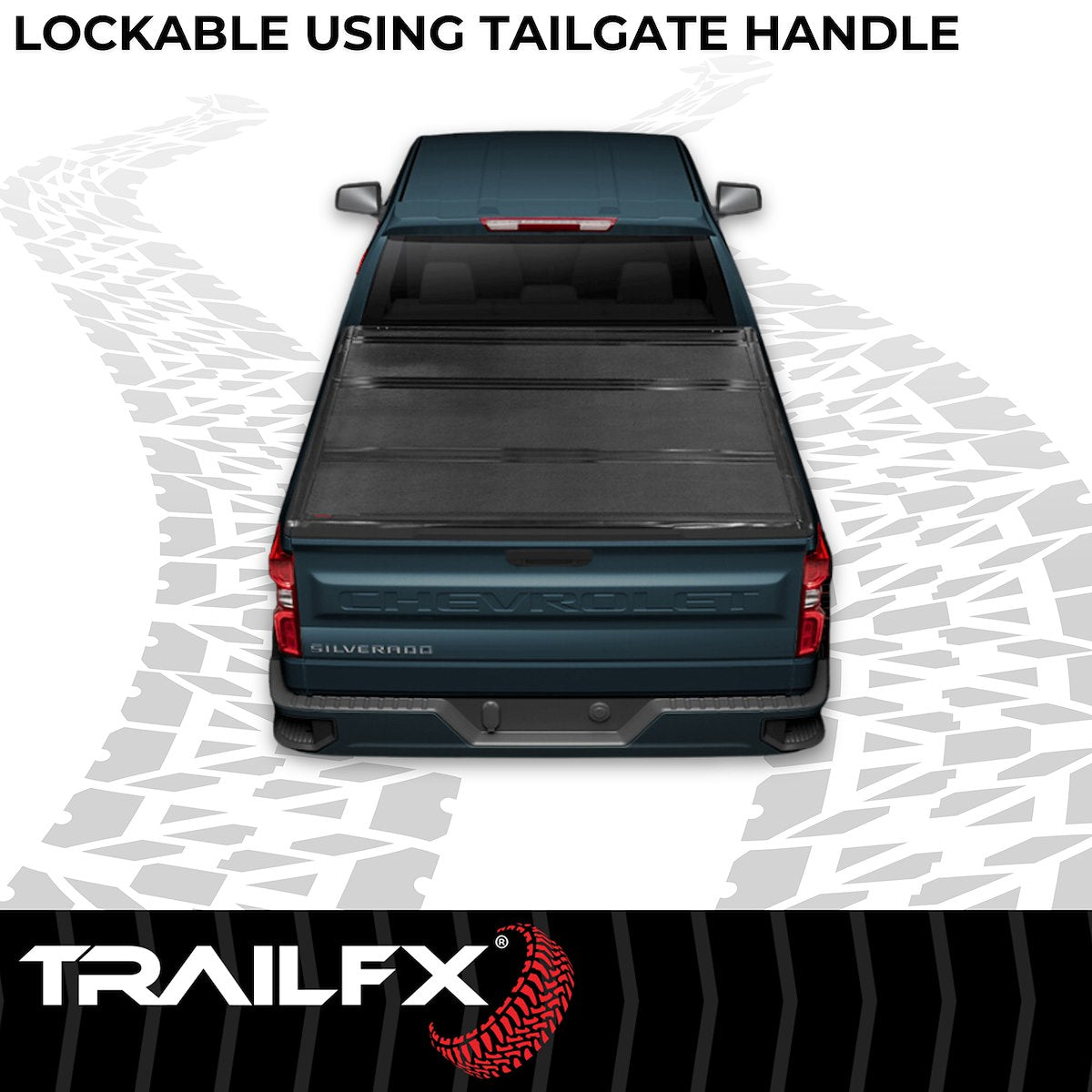TrailFX Tonneau Cover, HF3 Pro Hard Tri-Fold, 3 Folds/3 Panels, 3 Riding Positions - TFX1712