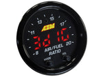 AEM Electronics Gauge Air/Fuel Ratio, X Series, In Dash 2-1/16 in, 8 to 20 Range - 30-0300