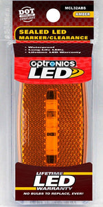 Optronics Clearance Light, MCL32 SERIES, LED, 4 in Length x 2 in Width x 1 in Depth - MCL32ABS