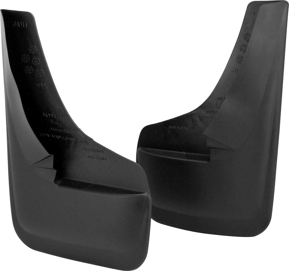 Hopkins MFG Mud Flap, Contoured, Black, Set Of 2 - 6404