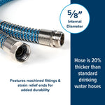 Camco Fresh Water Hose, 5/8 in Internal Diameter, 35 ft Length, 100 PSI Working Pressure - 22843
