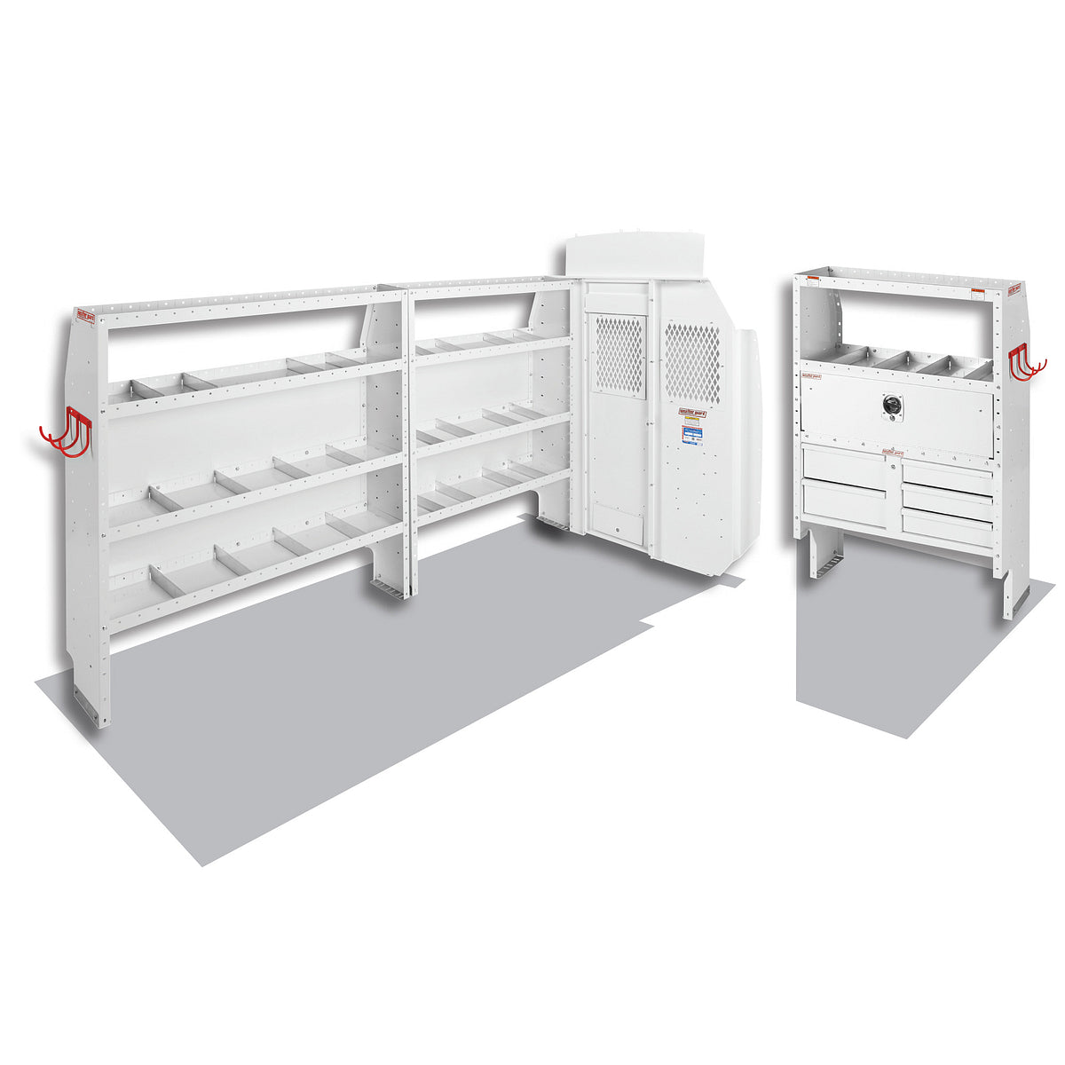 Weather Guard Van Storage System Kit, White - 600-8412L