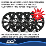 Coast2Coast Wheel Skins & Styled Wheel Covers IWCIMP433BLK product image 4