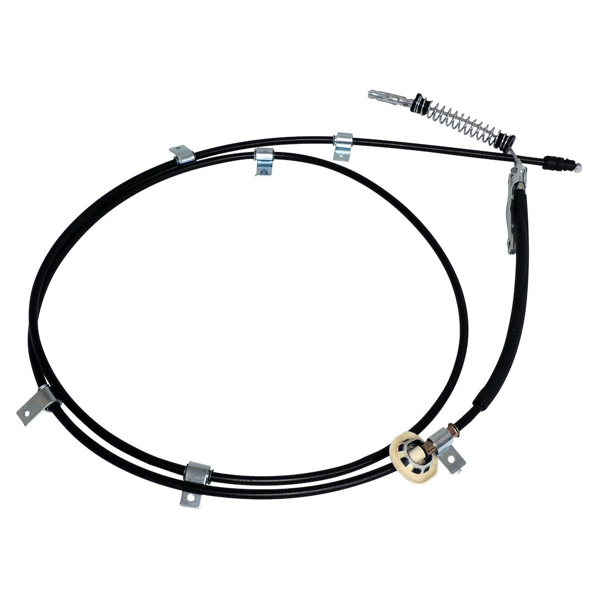 Crown Automotive Parking Brake Cable, Steel/Rubber/Plastic, Black - 52124961AH