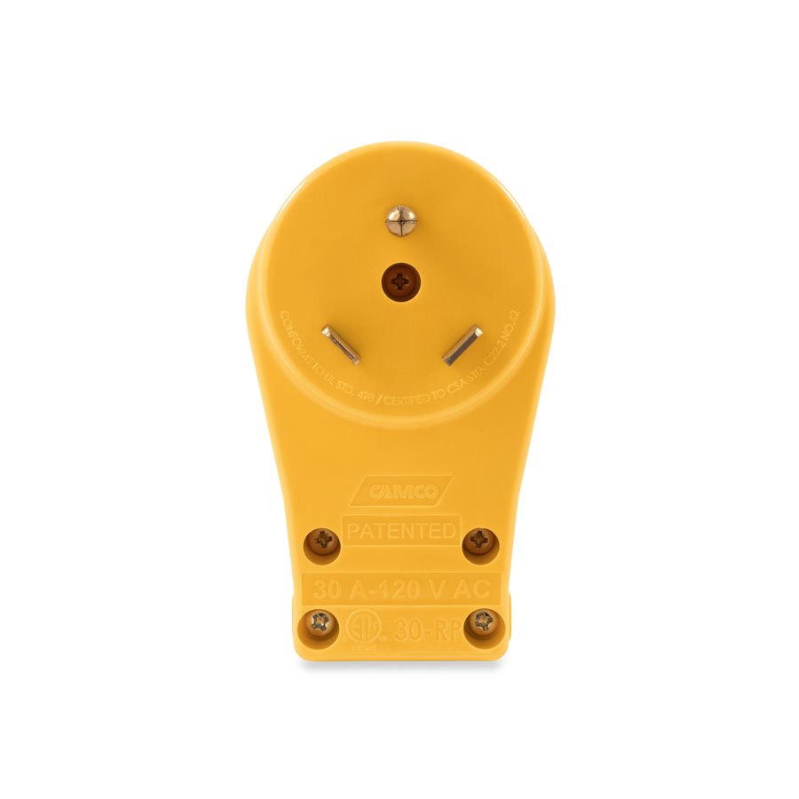 Camco Power Cord Plug End, 30 amp, TT-30P - 55245
