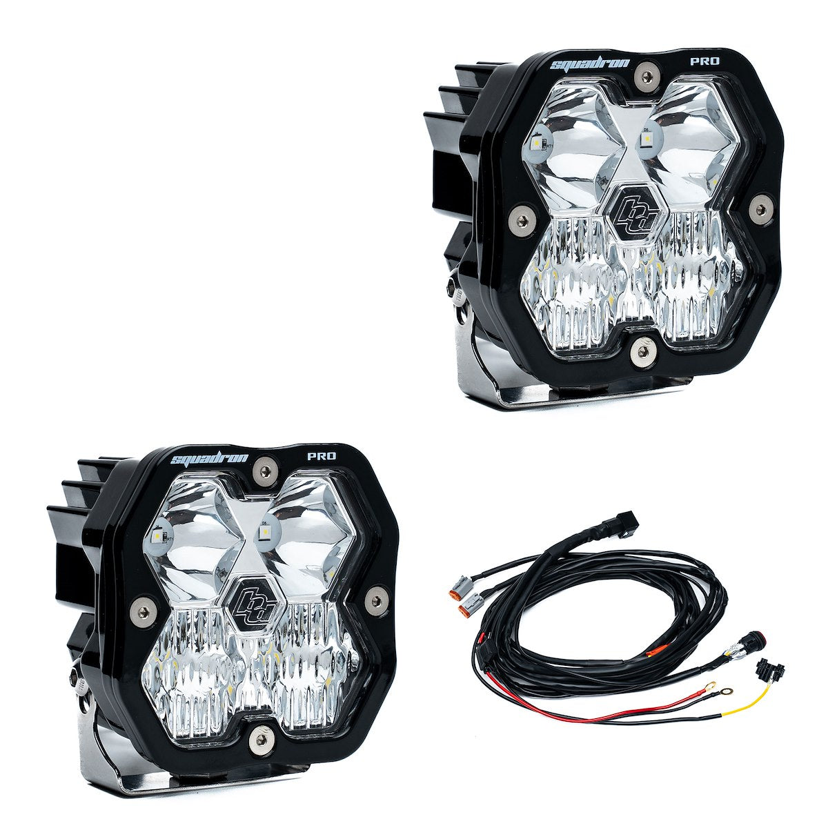 Baja Design Driving/Fog Light, Squadron 2.0 Pro, LED Bulb, 65 Watt Bulbs amp Draw 4.7 amp At 13.8 V, Set Of 2 - 49-7803-2