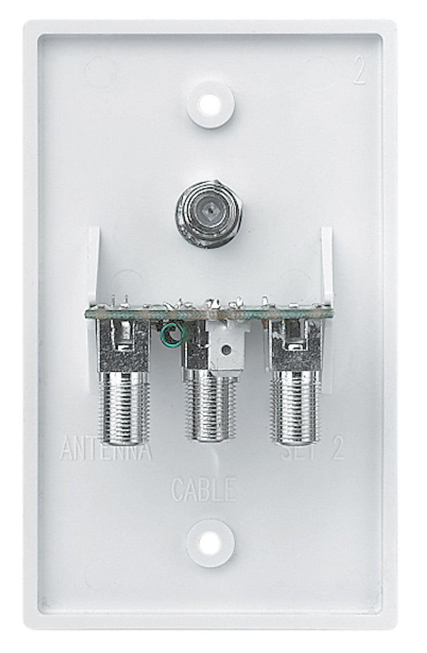 Winegard Wall Plate Power Supply, 12 V DC Power Supply With Polyfuse, White - RV-7542