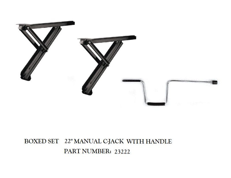 BAL RV Trailer Stabilizer Jack Stand, 4500 lb Static Load Capacity, 22 in, Set Of 2 - 23222