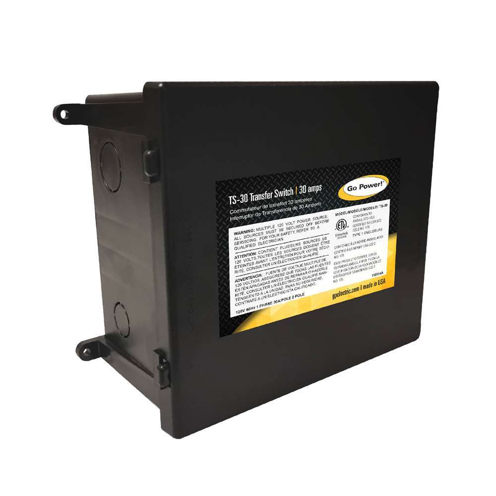 Go Power Power Transfer Switch, 120 V AC, 30 amp - TS-30
