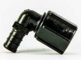 Elkhart Supply Fresh Water Fitting, 1/2 in PEX x 1/2 in Female Pipe Thread Swivel End Nut, 90 degree Elbow - 28816