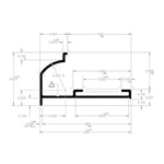 AP Products Drip Rail, Aluminum, 16 ft x 7/8 in Width x 1-1/2 in Height - 021-56203-16