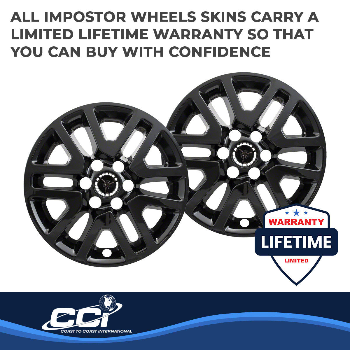 Coast2Coast Wheel Skins & Styled Wheel Covers IWCIMP427BLK product image 4
