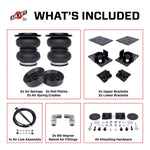 Air Lift Helper Spring Kit, Up To 3400 lb Of Leveling Capacity, Air Adjustable From 5 To 100 PSI, Set of 2 - 57415